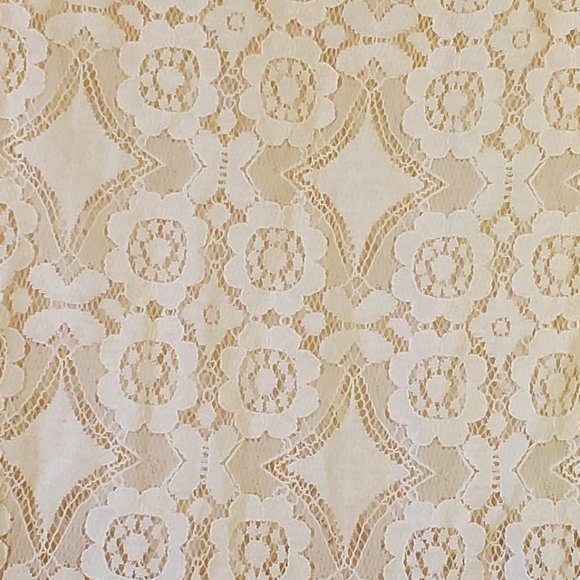 Free People Women's Walking to the Sun Cream Lace Dress Size 2 - Picture 3 of 13